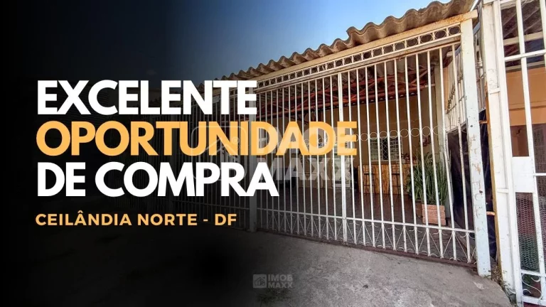 Casa à Venda no Setor O - Ceilândia, 2 Quartos, 142m², R$240mil