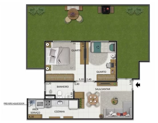 Imagem Reserva Naturalis - Apartamento à venda no bairro Santíssimo - Rio de Janeiro/RJ