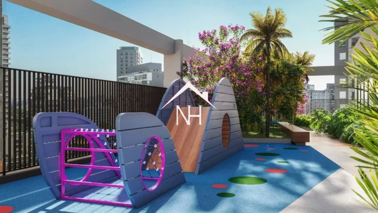 Imagem Studio de 25m com dormitório e terraço, piscina, solarium, churrasqueira gourmet, fitness, salão de festas, coworking, espaço delivery, bicicletário