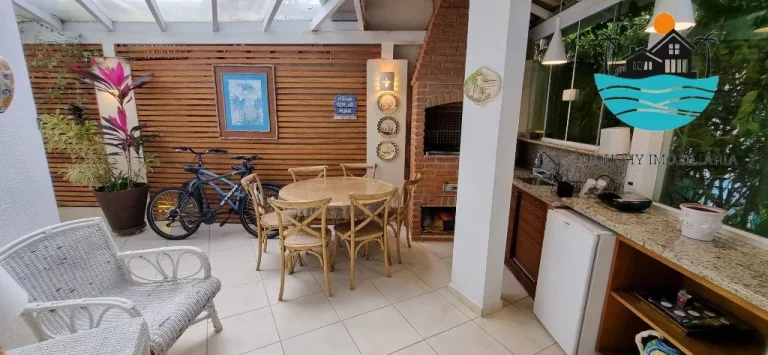 Imagem Alugar Casa em Juquehy em Condomínio Fechado com 4 dormitórios, 2 suíte, 150m da praia - Acomodação máx. 10 pessoas | Juquehy Imobiliária