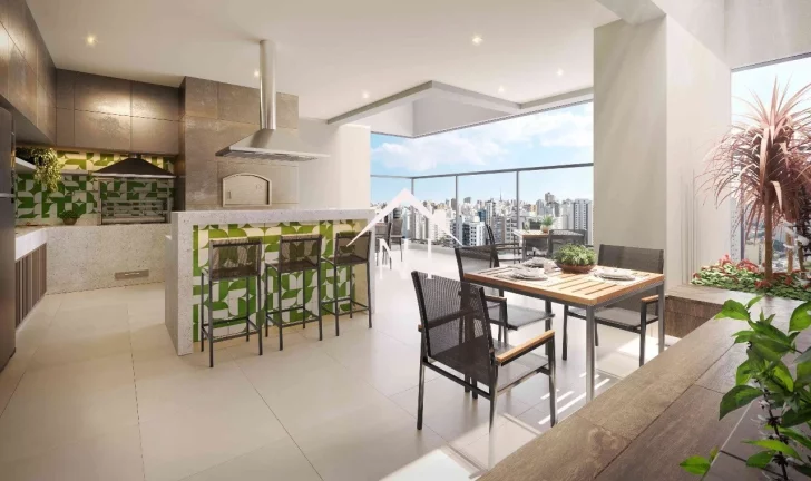 Imagem Apartamento de 160m c/terraço gourmet,4 suítes (1 c/ varanda ),hall privativo,3 vagas, brinquedoteca, piscinas, coworking, pet place, quadra,academia,