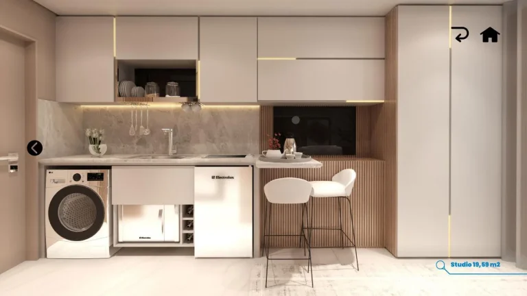 Imagem Apartamento tipo studio 19 m2 com sacada, Centro de Curitiba