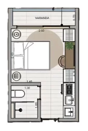 Imagem Flat com 1 dormitório à venda, 36 m² por R$ 962.641,85 - Jardim Oceania - João Pessoa/PB