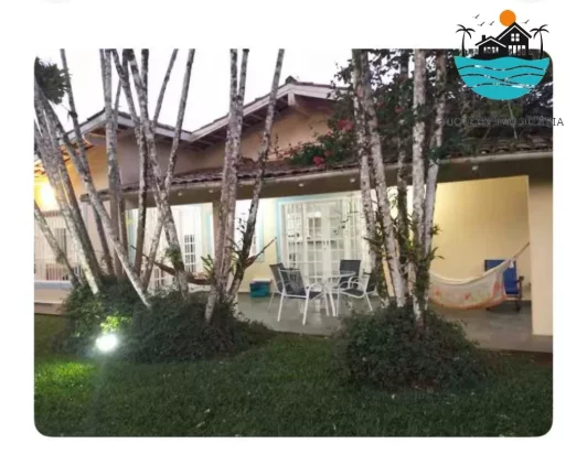 Imagem Casas para Aluguel de Temporada em Juquehy, 100 metros da praia, piscina, churrasqueira, 4 suíes, Max 12 pessoas | Juquehy Imobiliária