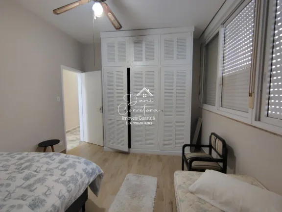 Imagem Apartamento de luxo à venda ou locação em Guarujá-SP, Pitangueiras: 4 quartos, 1 suíte, 2 salas, 3 banheiros, 1 vaga, 160m².
