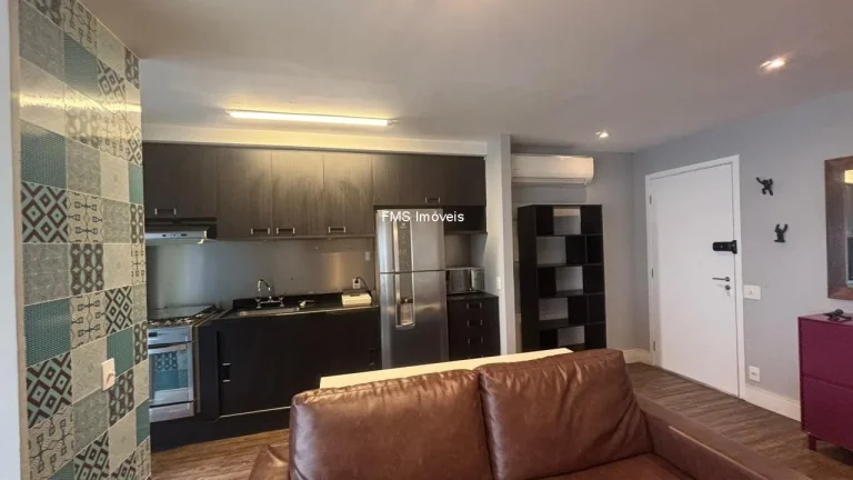 Imagem Apartamento para locação na Consolação, São Paulo-SP: 1 quarto, 1 sala, 1 banheiro, 1 vaga de garagem, 50m² de área!
