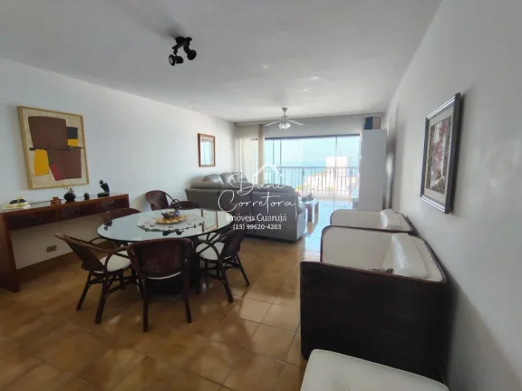 Imagem Oportunidade única: Apartamento à venda em Guarujá-SP, Pitangueiras, 3 quartos, 1 suíte, 2 salas, 3 banheiros, 2 vagas, 172m².