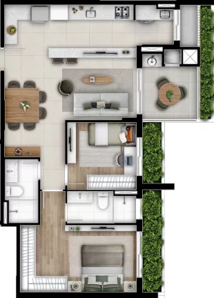 Imagem Gaia - Apartamento à venda no bairro Cabral - Curitiba/PR