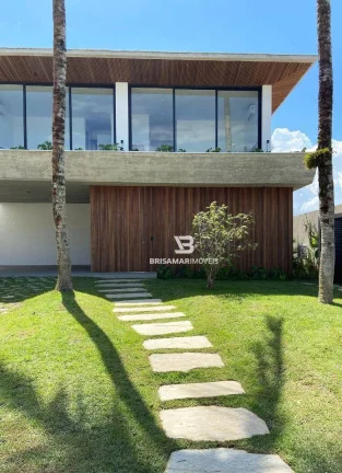 Imagem CASA DE ALTO PADRÃO EM CONDOMÍNIO PRIVILEGIADO NO GUARUJÁ – 5 SUÍTES, ÁREA GOURMET E BEACH HOUSE