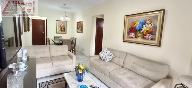 Imagem Apartamento à venda em Praia Grande-SP, bairro Tupi: 2 quartos, 1 suíte, 1 sala, 2 banheiros, 1 vaga, 88m².