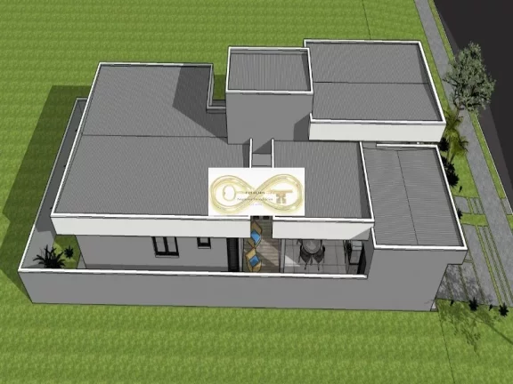 Imagem Casa térrea no Reserva Real Paulínia com 3 suítes, 1 com closet, armários, espaço gourmet, pé direito alto, piso vinílico, sistema solar, fino acabamento. Infraestrutura pronta para ar condicionado, energia fotovoltaica e som ambiente. Projeto em obra com