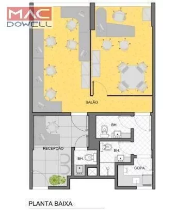 Imagem Sala comercial de 70 m² / 17° Andar - Ed.De Paoli - Centro