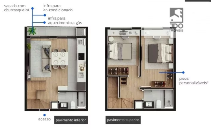 Imagem Apartamento Duplex a Venda no bairro Cabral - Curitiba, PR