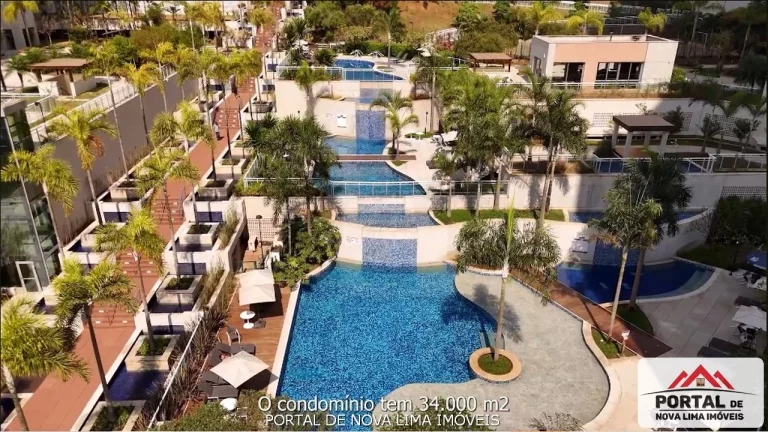 Imagem Apartamento de 3 Quartos a venda no Vila da Serra, andar alto, com Vista Definitivada. Lazer completo, Sinta se num Resort