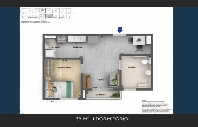 Imagem Apartamento para Venda em Rio de Janeiro, IRAJÁ, 2 dormitórios, 1 banheiro