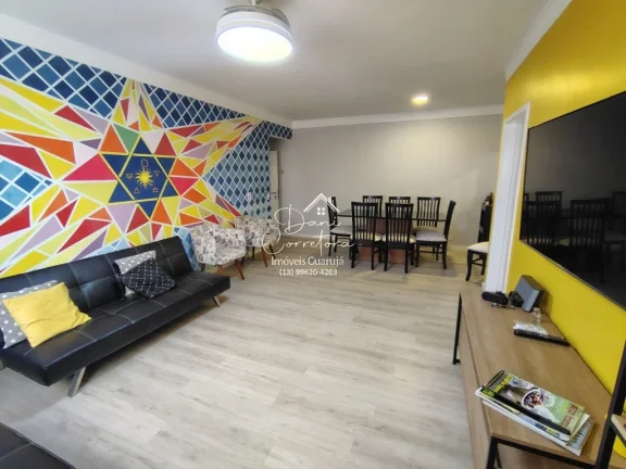 Imagem Imperdível: Apartamento à venda em Guarujá-SP, bairro Pitangueiras, 2 quartos, 2 salas, 2 banheiros, 1 vaga, 86m²
