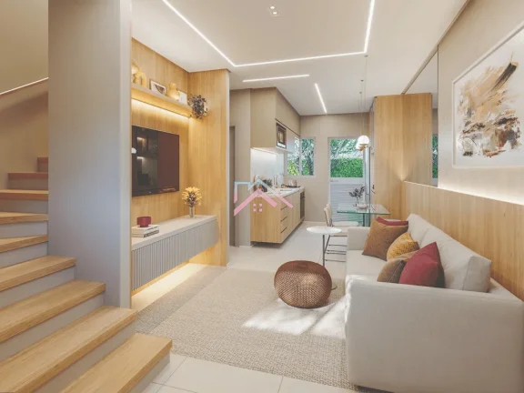 Imagem Casas à venda condomínio fechado Villagio Eucaliptos - Área útil 58 m2 com 2 dormitórios sendo 1 suí