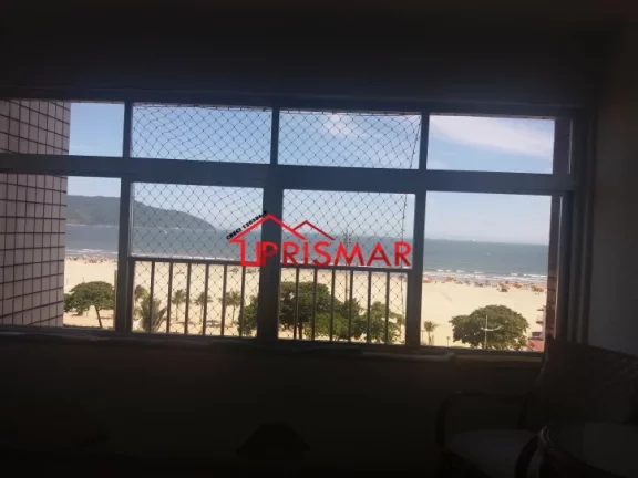Imagem 2 dormitorios + dependencia de empregada, frente ao mar, pompéia 1 vaga
