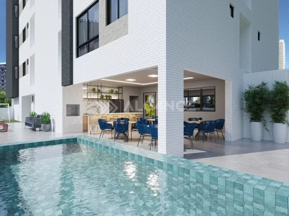 Imagem Apto - 2 Quartos - 1 Suíte - 52,32 m² - Brisamar, João Pessoa/PB.