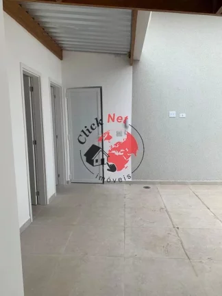 Imagem Cobertura nova com elevador,105m2 , 2 dorms c suíte, quintal e churrasq ,2 vagas , Santa Maria, Santo André