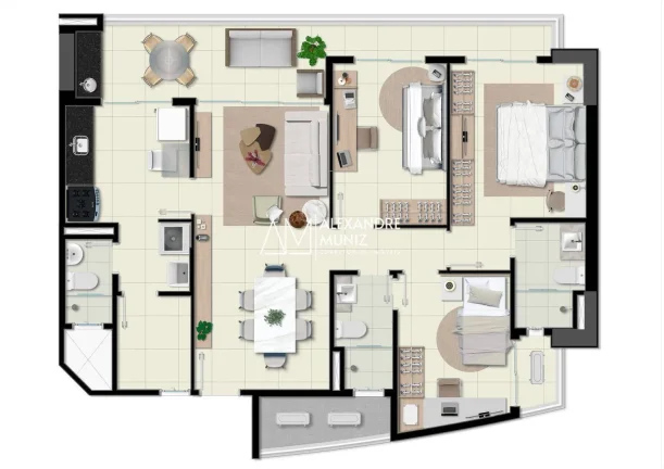 Imagem Edifício Sabatini, Apartamentos à venda, Meireles, Fortaleza-CE.