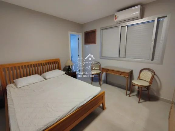 Imagem Apartamento atualizado frente mar nas Astúrias, Guarujá-SP: 3 suítes, 2 salas, 5 banheiros, 2 vagas de garagem, 192m² e suíte de empregada