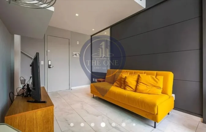 Imagem Studio de Luxo no Paraíso: 1 quarto, 1 suíte, 1 sala, 2 banheiros, 1 vaga - São Paulo-SP.