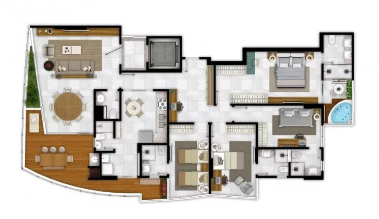 Imagem Apartamento à venda em Belém-PA, Nazaré: moderno, espaçoso e com vista deslumbrante!