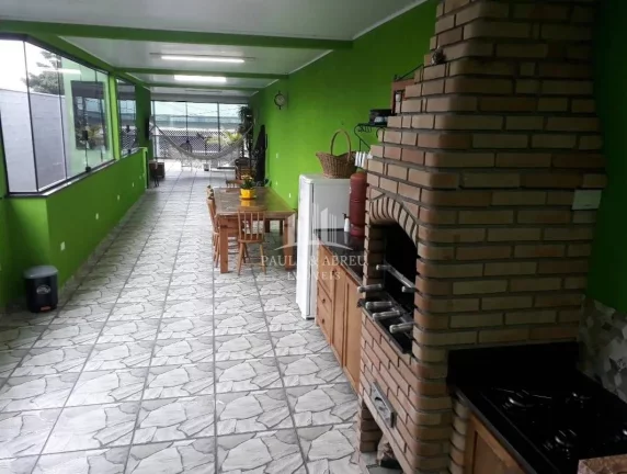 Imagem Casa "Térrea" 125m² 3 Quartos 1 Suíte, 2 Vagas, Dá Financiamento, ±95m² de Área de Lazer Com Churrasqueira, na Vila Morelli, Mauá-SP