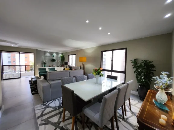 Imagem Apartamento 189 M², 4Q, 1 suíte, 2 salas, 3 banheiros, 3 vagas, piscina aquecida, academia, salão de festas, quadra, face norte, ensolarado.