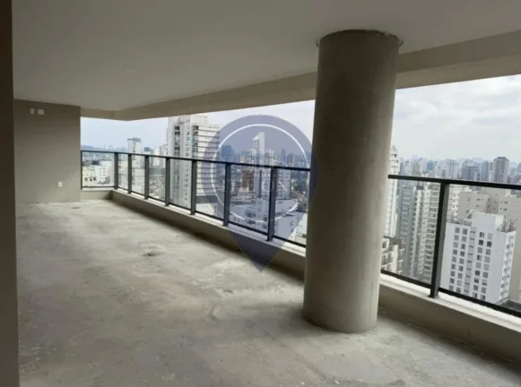 Imagem Impecável apartamento de 4 quartos e 3 suítes no Brooklin Paulista, São Paulo - SP com 205m² e 3 vagas de garagem