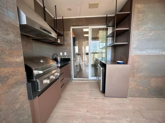 Imagem Apartamento Duplex Alto Padrão vista mar à Venda na quadra da praia no Embaré - Santos/SP