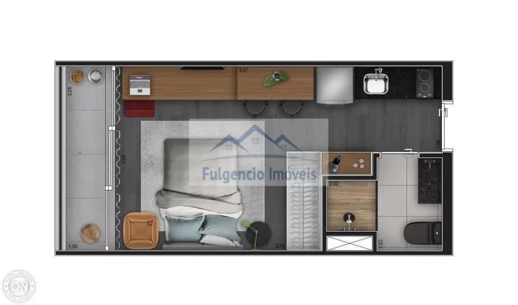 Imagem Apartamentos Studios de 30,75m² mobiliado na Av. dos Imarés - Moema