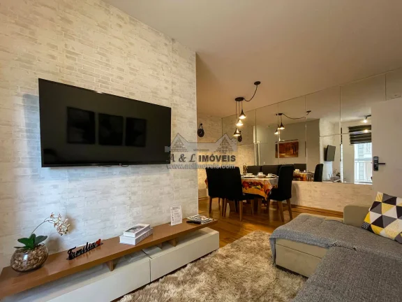 Imagem Apartamento 2 dorms. Reali Fiori — varanda, Airbnb | Campos do Jordão