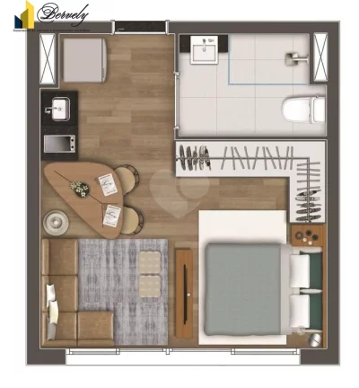 Imagem Apartamento com 1 dormitório