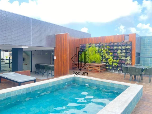 Imagem Apartamento Home flat com 02 quartos, mobiliado e equipado a 100m da praia do Cabo Branco - FL0926