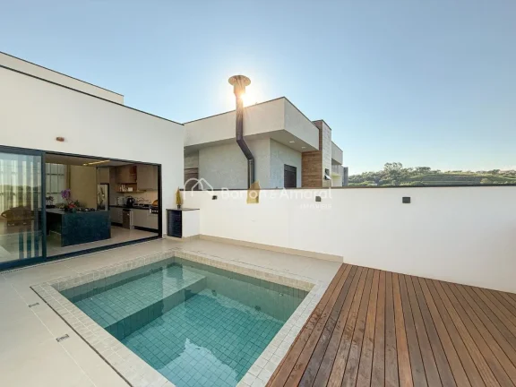 Imagem **Casa Térrea com Piscina no Condomínio Mont'Alcino - Valinhos**

Uma verdadeira obra de sofistica...
