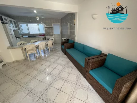 Imagem Casa Aluguel Temporada em Juquehy, max. 6 pessoas, na av. da praia. 100m da praia, 2 dormitórios, 2 banheiros, 2 vagas | Juquehy Imobiliária
