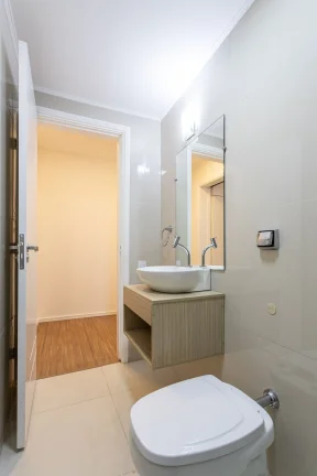 Imagem Apartamento 46M², 1Q, 1 Banheiro, 1 Vaga, Varanda, Piscina, Academia, Piscina Aquecida, Espaço Gourmet, Playground, Salão de Festa, Churrasqueira.