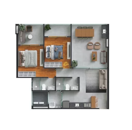 Imagem Este impecável apartamento de alto padrão está localizado no desejado bairro Praia do Morro em Gu...