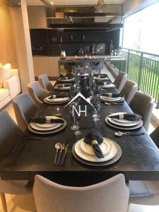 Imagem apartamento de 156m c/ 3 suítes (1 master), terraço gourmet,2 vagas, depósito, Fitness, piscinas, Solarium, Brinquedoteca, Salão de Festas, Playground
