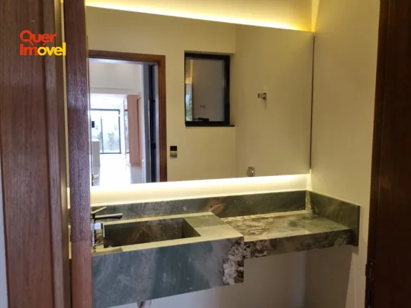 Imagem Residência de luxo em condomínio na Quinta da Mata, Ribeirão Preto-SP: 3 quartos, 3 suítes, 2 salas, 4 banheiros, 4 vagas.