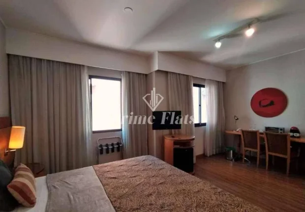 Imagem Flat disponível para venda no Hotel Slaviero Essential São Paulo Moema, com 26m², 1 dormitório e 1 vaga