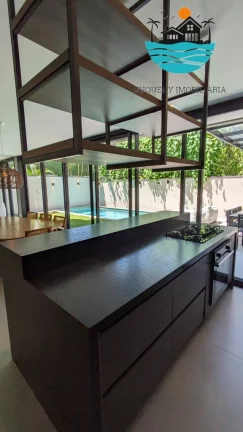 Imagem Casas a Venda em Juquehy, Aluguel de Temporada com 4 suítes, Piscina priv., Churasqueira, max 10 pessoas, conceito amplo, 280 m² | Juquehy Imobiliária