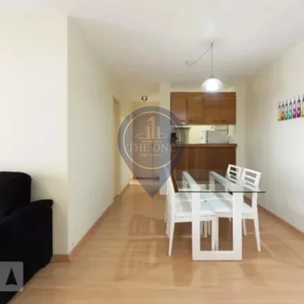 Imagem Apartamento para locação no Itaim Bibi, São Paulo-SP: 2 quartos, 2 salas, 1 banheiro, 2 vagas e 65m² de área. Venha conferir!
