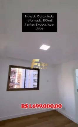 Imagem BELÍSSIMO APARTAMENTO COM 04 SUÍTES E LAZER DE CLUBE À VENDA NA PRAIA DA COSTA EM VILA VELHA/ES!