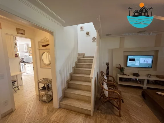 Imagem Casa em condomínio pé na areia c/ vista ao mar para venda e locação em Juquehy com 4 suítes, 10 pes. 201m² de área construída | Juquehy Imobiliária