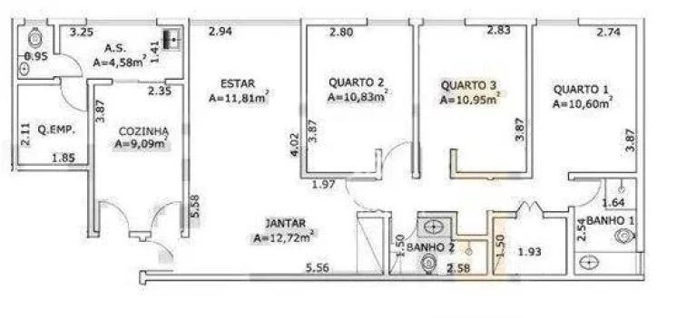 Imagem Apartamento com 3 dormitórios à venda, 105 m²- Itaim Bibi - São Paulo/SP