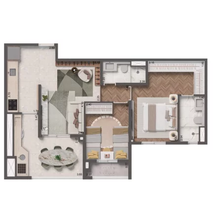 Imagem APARTAMENTO RESIDENCIAL em São Paulo - SP, Vila Palmeiras