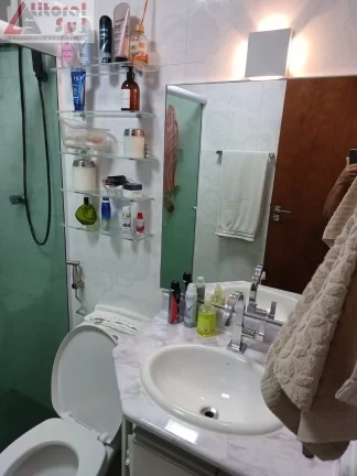 Imagem Imperdível apartamento de 2 quartos e 2 suítes no bairro Tupi em Praia Grande-SP, com 90,30m² e vaga de garagem!